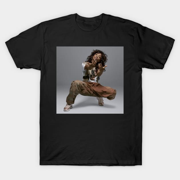 SZA's Soulful Evolution A Journey Of Inspiration T-Shirt by Roselyne Lecocq